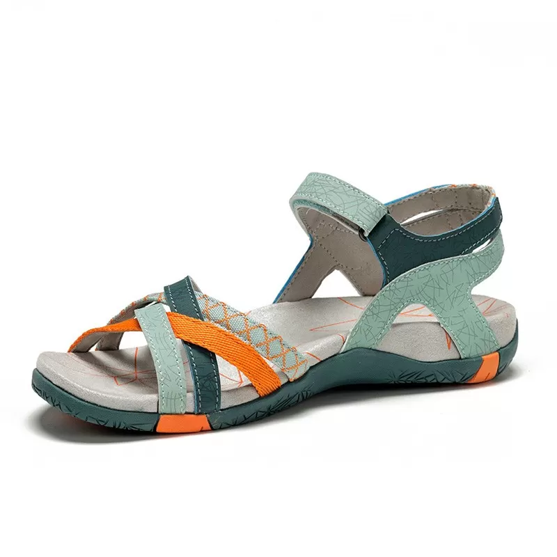Chiruca MALIBU VERDE  NARANJA - Sandalias CHIRUCA Travel Sport