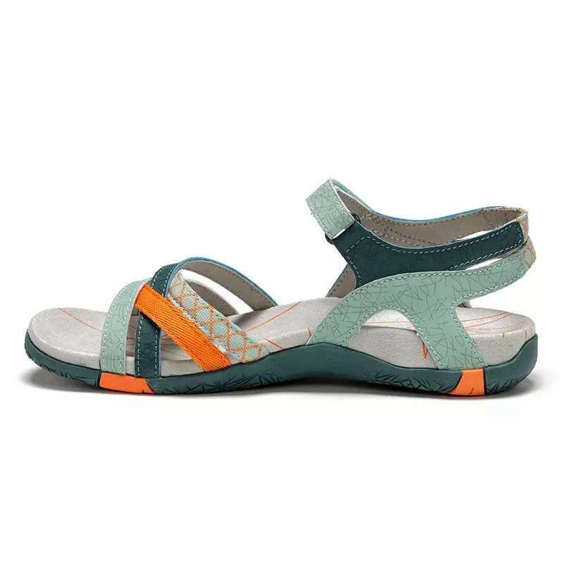 Chiruca MALIBU VERDE  NARANJA - Sandalias CHIRUCA Travel Sport
