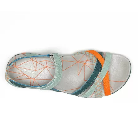 Chiruca MALIBU VERDE  NARANJA - Sandalias CHIRUCA Travel Sport
