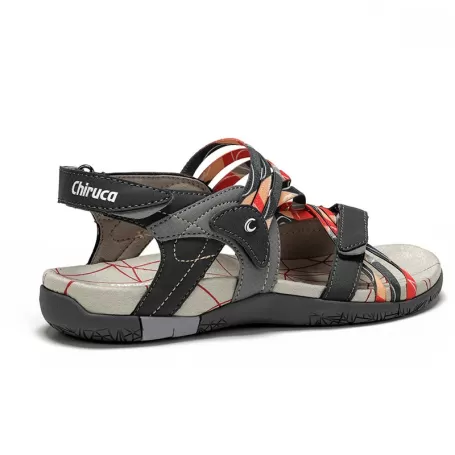 Chiruca MALDIVAS GRIS ROJO - Sandalias CHIRUCA Travel Sport