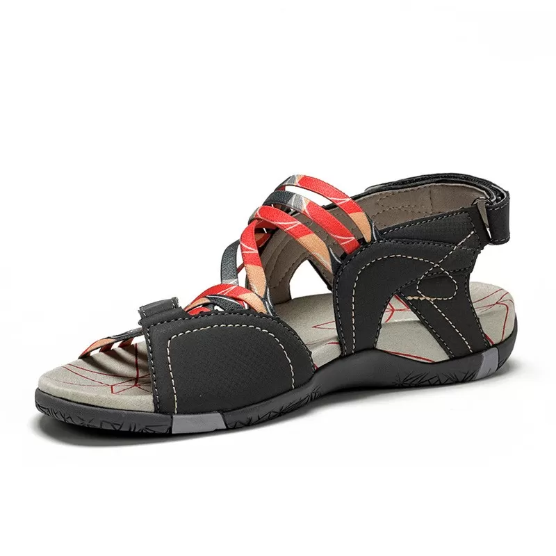 Chiruca MALDIVAS GRIS ROJO - Sandalias CHIRUCA Travel Sport
