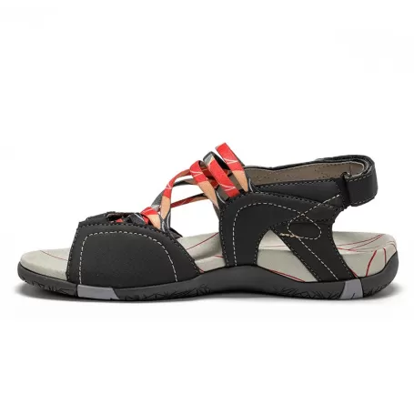 Chiruca MALDIVAS GRIS ROJO - Sandalias CHIRUCA Travel Sport