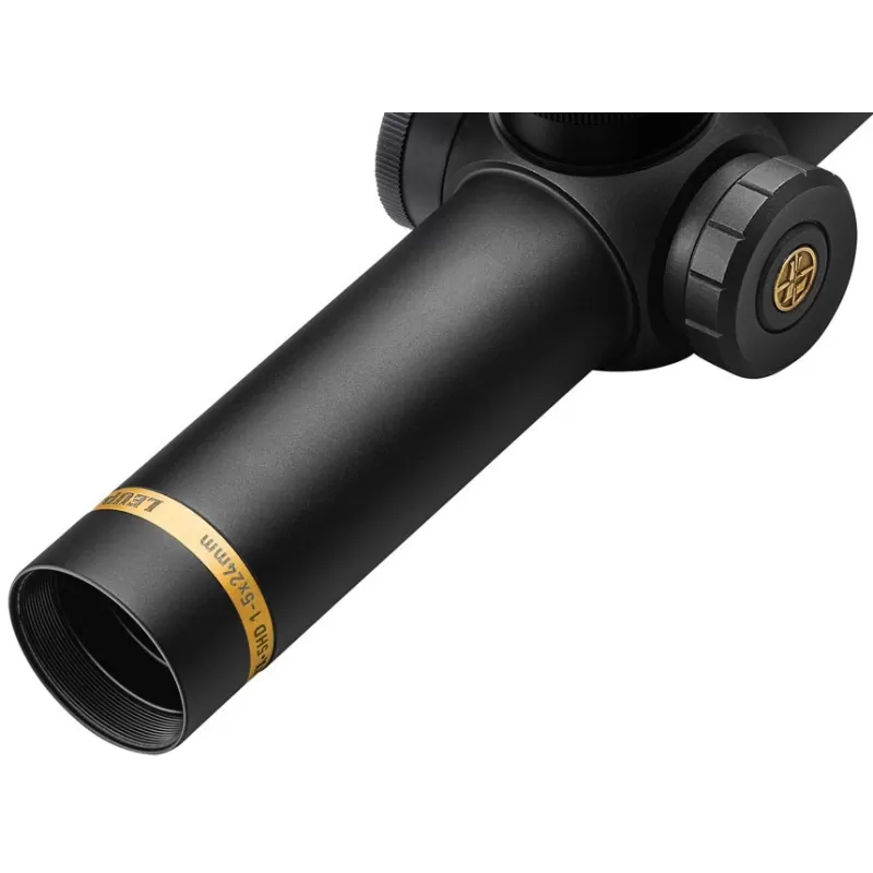 Luneta LEUPOLD VX-5HD 1-5x24 MÉTRICA FireDot 4 com iluminação fina.