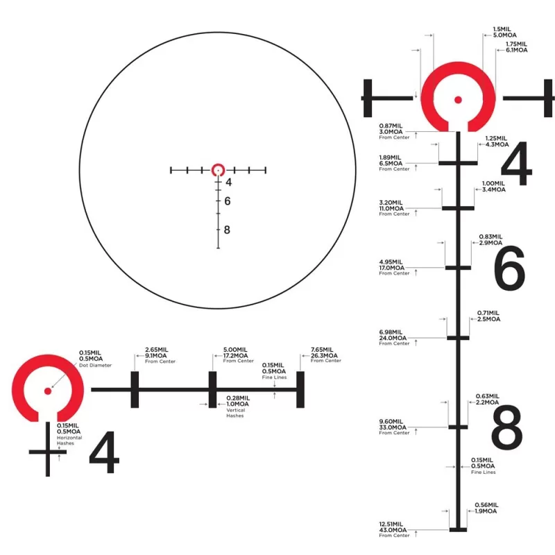 Luneta de iluminação LEUPOLD Patrol 6HD 1-6x24 CDS-ZL2 SFP CM-R2