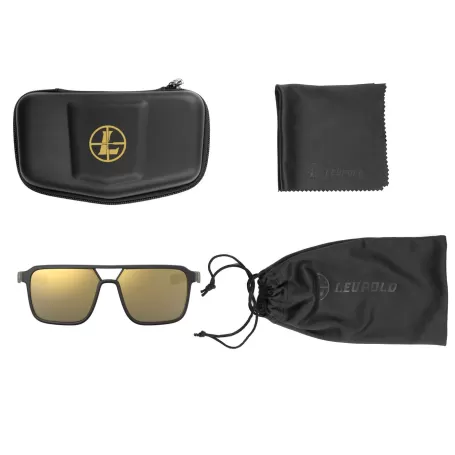 Óculos de sol LEUPOLD BRIDGER - Armação preta / Lente espelhada bronze