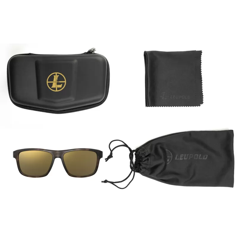 Óculos de sol LEUPOLD KATMAI - armação tartaruga fosca / lente espelhada bronze