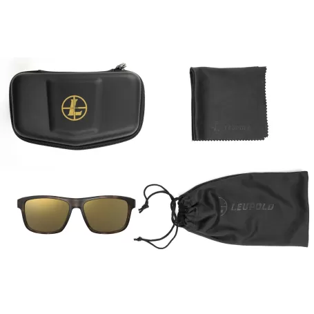 Óculos de sol LEUPOLD KATMAI - armação tartaruga fosca / lente espelhada bronze