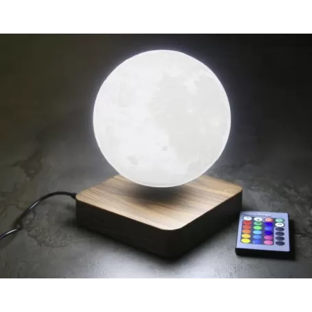 Dispositivo de iluminação levitante DiProgress Luna 14 cm + controle remoto Dispositivo de iluminação levitante DiProgress Luna 14 cm + controle remoto