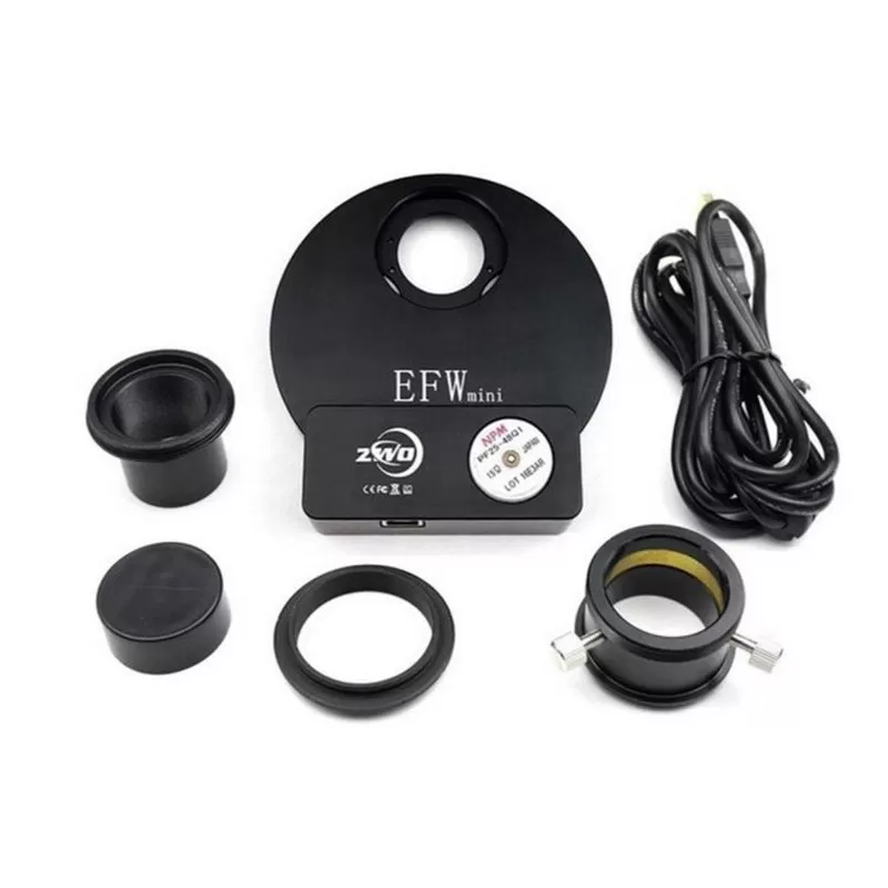 Mini roda de filtro EFW ZWO 5x31,75 mm ou 5x31 mm Mini roda de filtro EFW ZWO 5x31,75 mm ou 5x31 mm