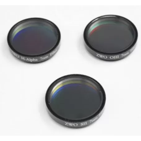 Conjunto de filtros ZWO 31 mm Ha SII OIII, 7 nm, espessura de 2 mm Conjunto de filtros ZWO 31 mm Ha SII OIII, 7 nm, espessura de 2 mm