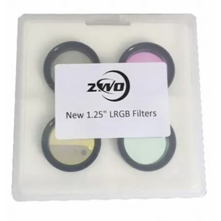 Conjunto de filtros LRGB ZWO 31,75 mm otimizado para ASI1600 Conjunto de filtros LRGB ZWO 31,75 mm otimizado para ASI1600