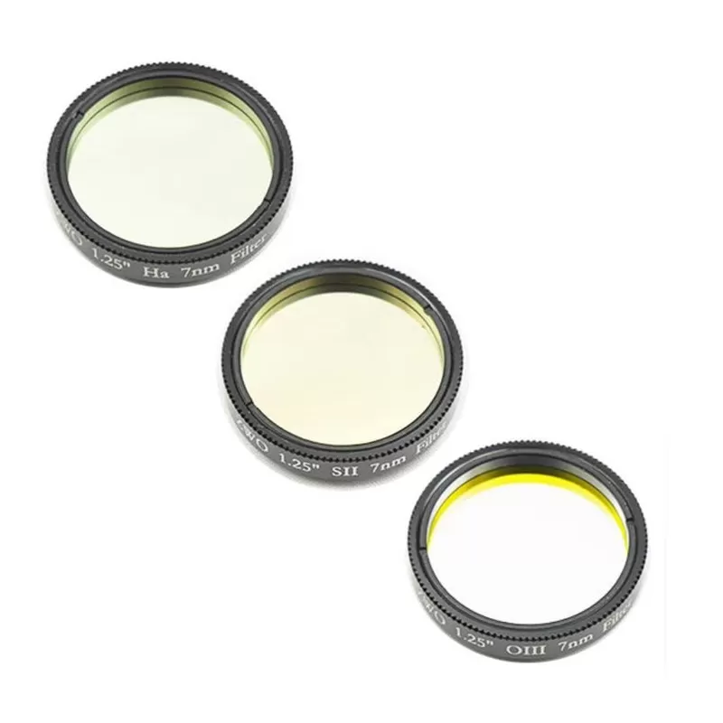 Conjunto de filtros ZWO 2" 7nm Ha SII OIII Conjunto de filtros ZWO 2" 7nm Ha SII OIII