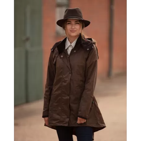 Jaqueta Oxford Azul Olivia Sand Encerada Jaqueta Oxford Azul Olivia Sand Encerada