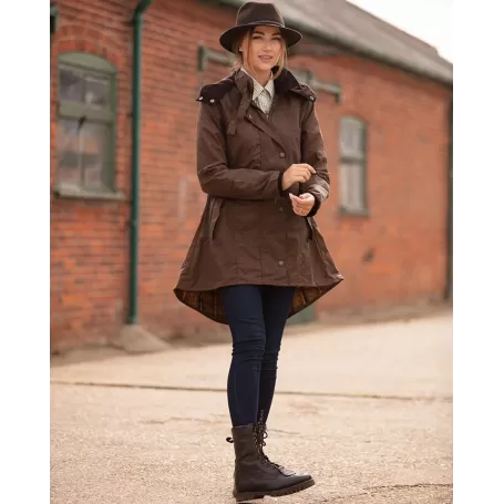 Jaqueta Oxford Azul Olivia Sand Encerada