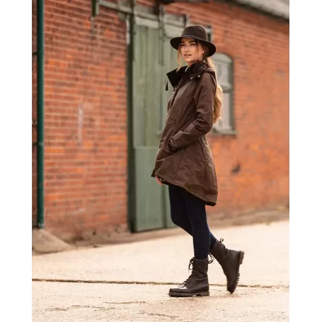 Jaqueta Oxford Azul Olivia Sand Encerada