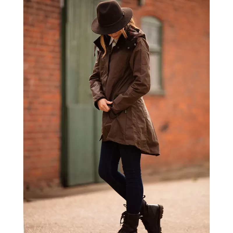 Jaqueta Oxford Azul Olivia Sand Encerada