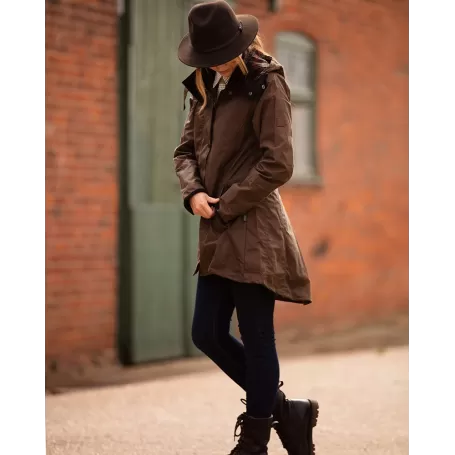 Jaqueta Oxford Azul Olivia Sand Encerada