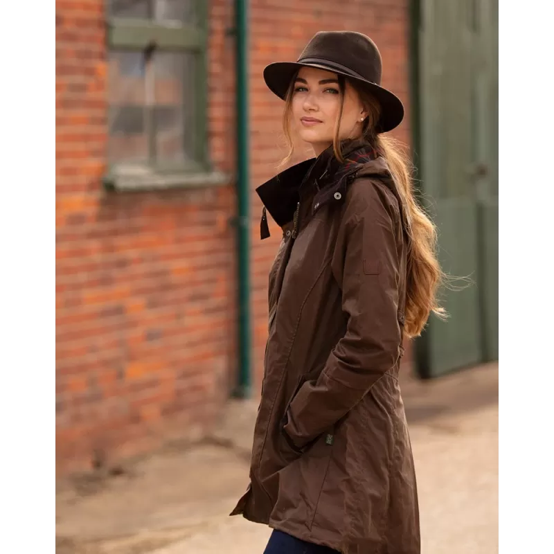 Jaqueta Oxford Azul Olivia Sand Encerada