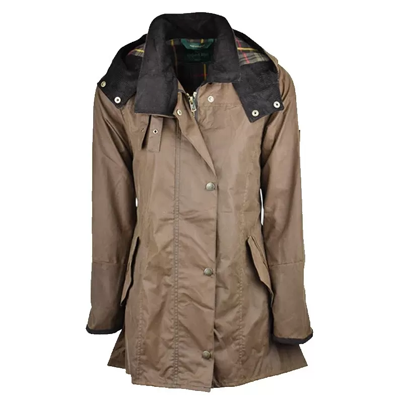 Jaqueta Oxford Azul Olivia Sand Encerada