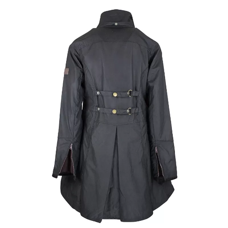 Jaqueta Oxford Azul Olivia Preta Encerada