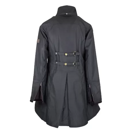 Jaqueta Oxford Azul Olivia Preta Encerada