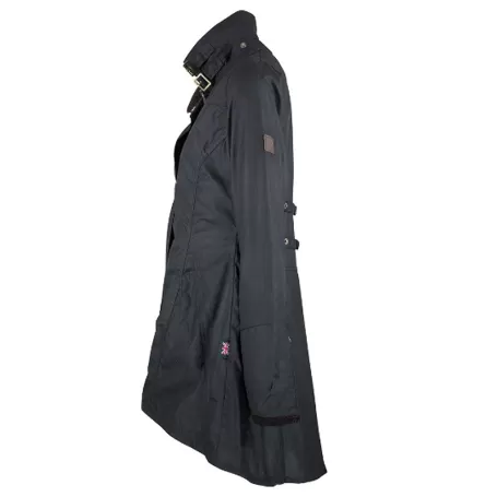 Jaqueta Oxford Azul Olivia Preta Encerada