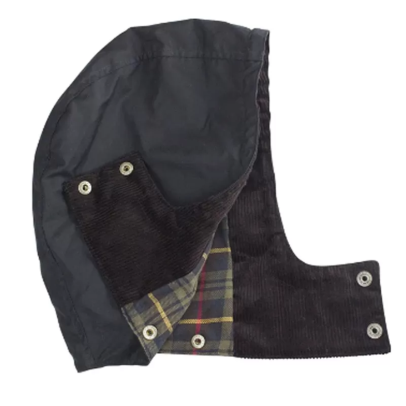 Jaqueta Oxford Azul Olivia Preta Encerada