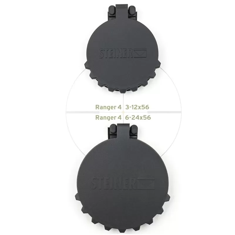 Flip Up Cover Set Ranger 4 3-12X56 & 6-24X56 Flip Up Cover Set Ranger 4 3-12X56 & 6-24X56