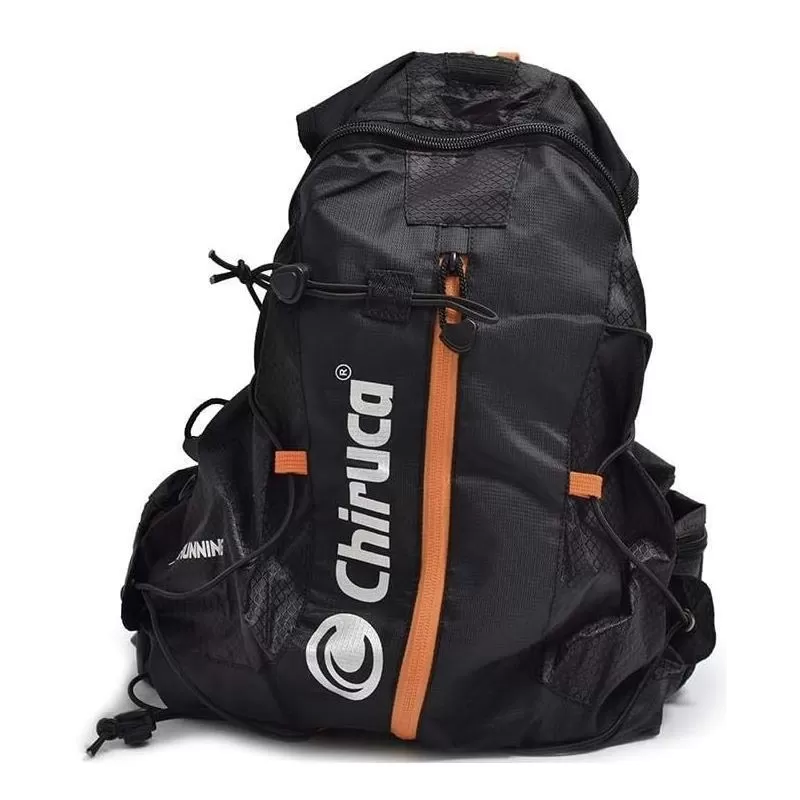 MOCHILA CHIRUCA 11L TRAIL NEGRO-NARANJA MOCHILA CHIRUCA 11L TRAIL NEGRO-NARANJA