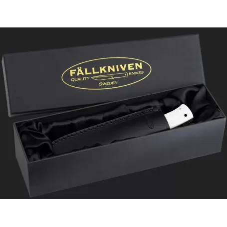 Fallkniven HK6cxL - Aço Damasco CowryX - Cabo Elforyn - Bainha de Couro