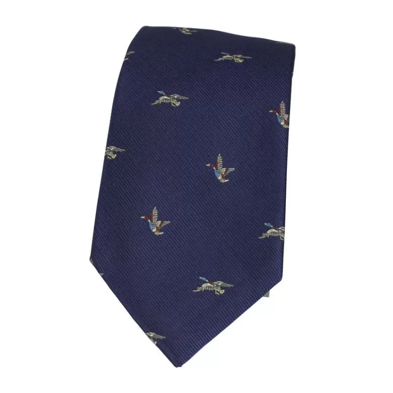 Gravata Oxford Azul Patos II em Seda Marinho Gravata Oxford Azul Patos II em Seda Marinho