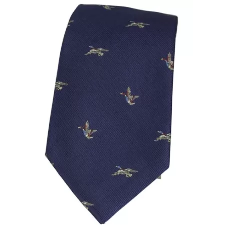 Gravata Oxford Azul Patos II em Seda Marinho Gravata Oxford Azul Patos II em Seda Marinho