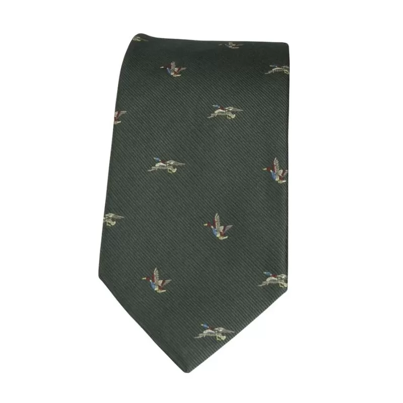 Gravata Oxford Azul Patos II Seda Verde Gravata Oxford Azul Patos II Seda Verde