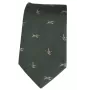 Gravata Oxford Azul Patos II Seda Verde