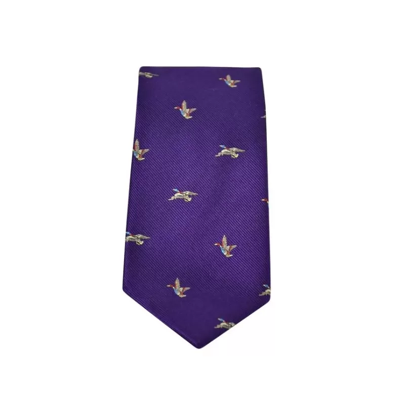 Gravata Oxford Blue Patos II de Seda Roxa Gravata Oxford Blue Patos II de Seda Roxa