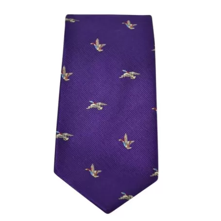 Gravata Oxford Blue Patos II de Seda Roxa Gravata Oxford Blue Patos II de Seda Roxa
