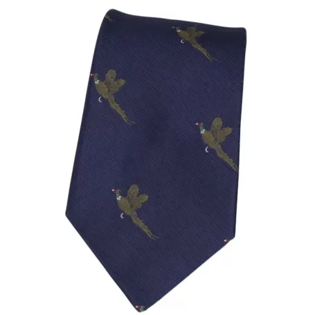 Gravata Oxford Azul Faisão Seda Marinho Gravata Oxford Azul Faisão Seda Marinho