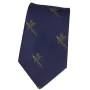 Gravata Oxford Azul Faisão Seda Marinho