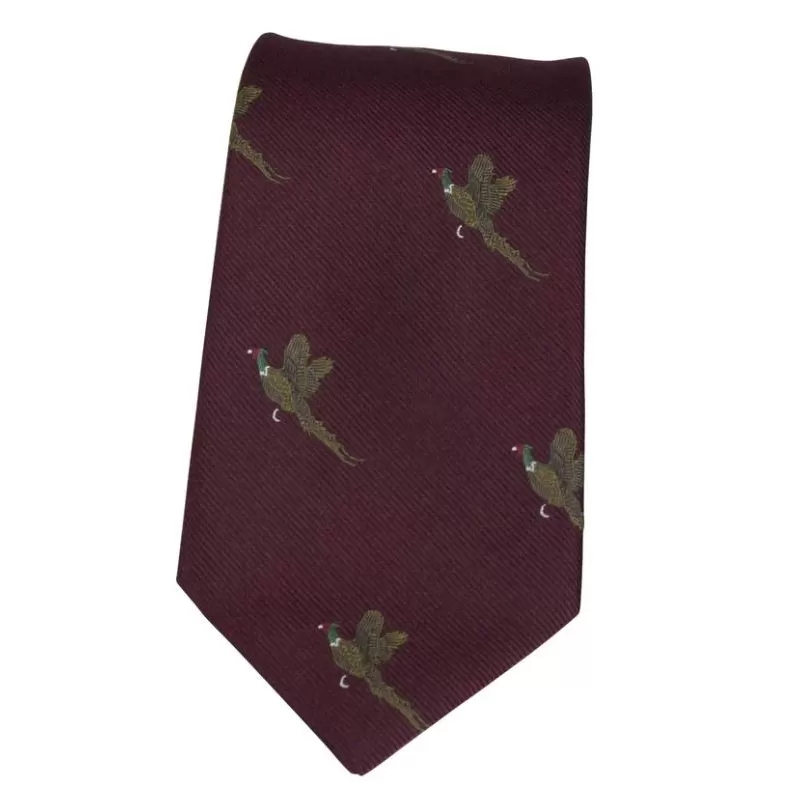 Gravata Oxford Azul Faisão Seda Vinho Gravata Oxford Azul Faisão Seda Vinho