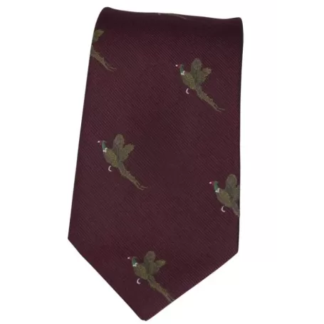 Gravata Oxford Azul Faisão Seda Vinho Gravata Oxford Azul Faisão Seda Vinho