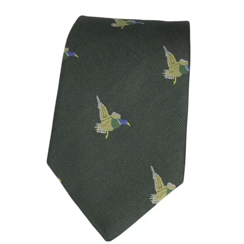 Gravata Oxford Blue Ducks de Seda Verde Gravata Oxford Blue Ducks de Seda Verde