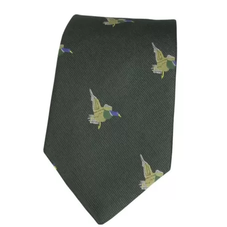 Gravata Oxford Blue Ducks de Seda Verde Gravata Oxford Blue Ducks de Seda Verde