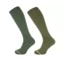 Meias altas de lã Oxford Blue (pacote com 2) Verde cáqui/verde
