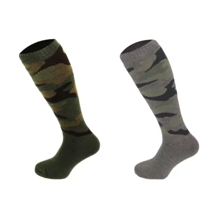 Meias altas Oxford camufladas azuis (pacote com 2) cáqui verde Meias altas Oxford camufladas azuis (pacote com 2) cáqui verde