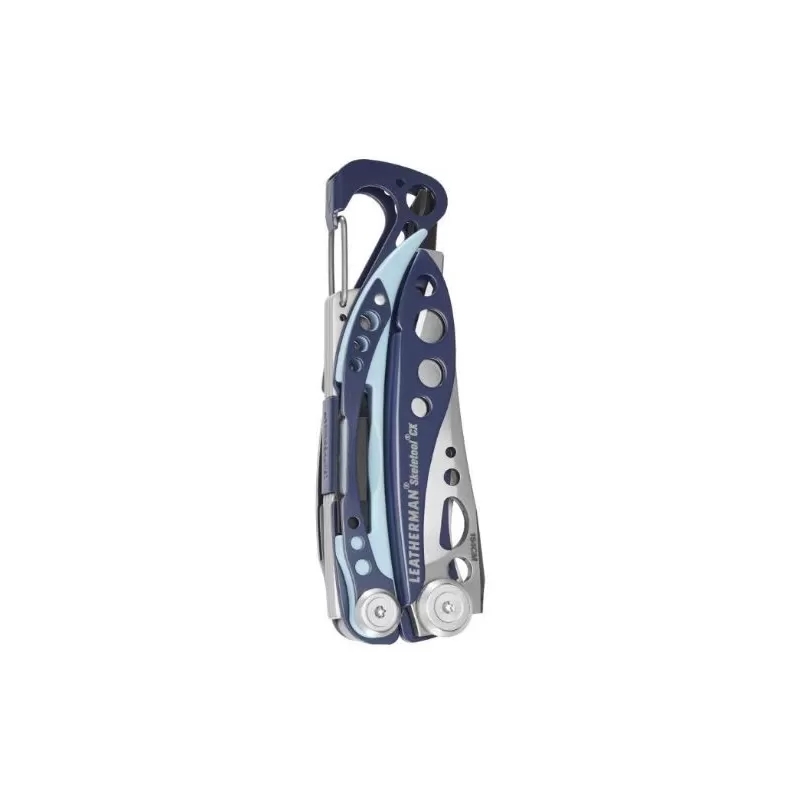 Leatherman Skeletool CX azul, sem bainha, caixa de papelão