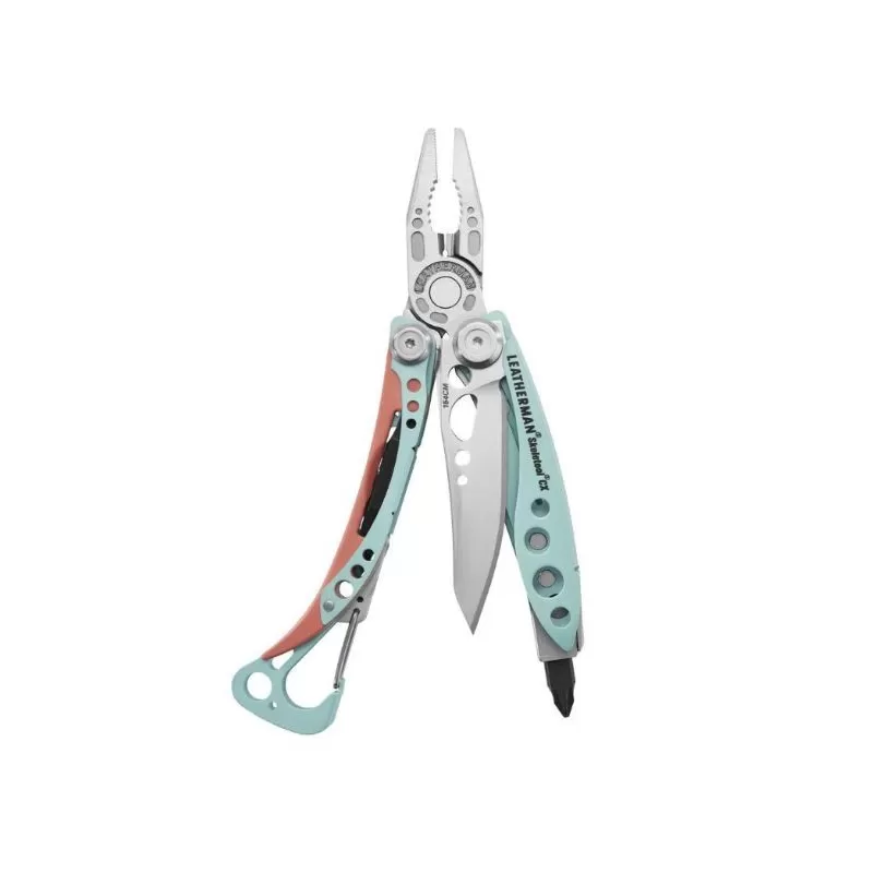 Leatherman Skeletool CX azul/coral,  sin funda, caja cartón