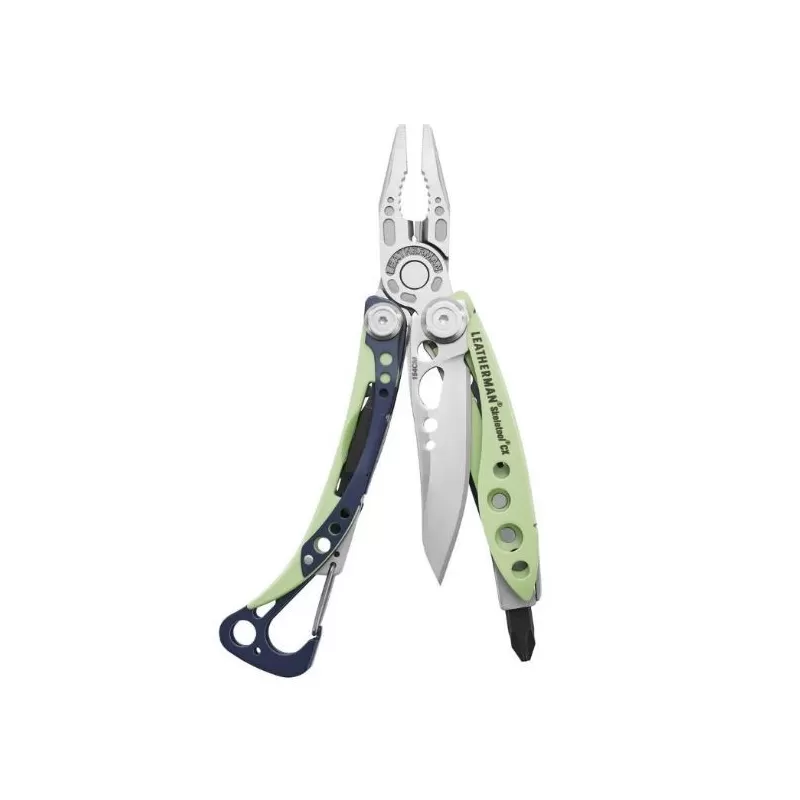 Leatherman Skeletool CX verde claro, sem bainha, caixa de papelão Leatherman Skeletool CX verde claro, sem bainha, caixa de papelão