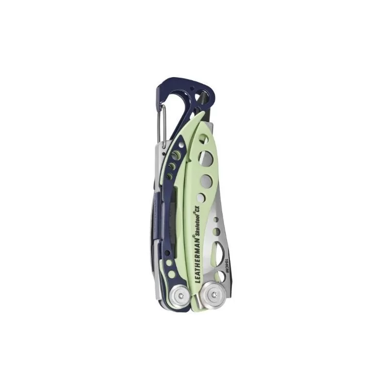 Leatherman Skeletool CX verde claro, sem bainha, caixa de papelão