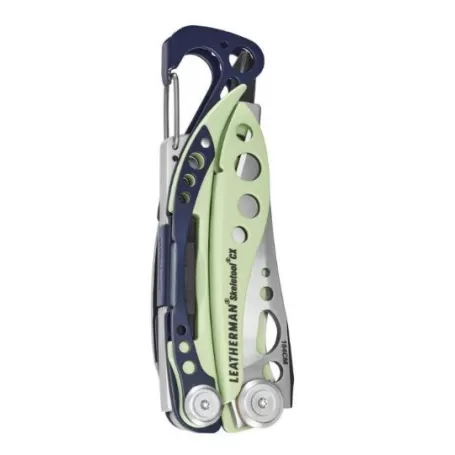 Leatherman Skeletool CX verde claro, sem bainha, caixa de papelão