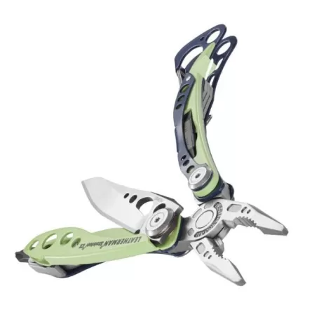 Leatherman Skeletool CX verde claro, sem bainha, caixa de papelão